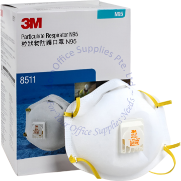 3M N95 PARTICULATE VALVED RESPIRATOR #8511 (10s)