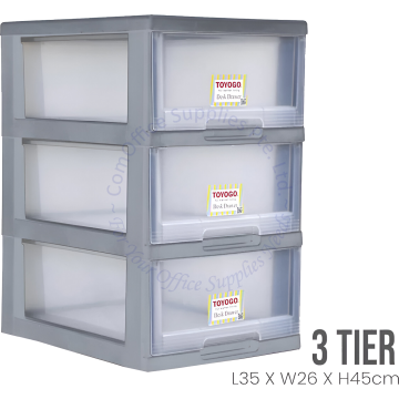 TOYOGO 3-TIER DRAWER A4 #542-3