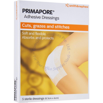 PRIMAPORE ADHESIVE DRESSING 6CMx8.3CM (5s)