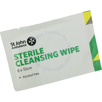 STERILE CLEANSING WIPE 8x10CM