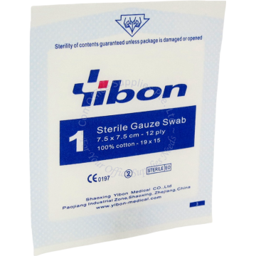 STERILE GAUZE SWABS 3x3" (7.5x7.5CM) - INDIVIDUAL PACK