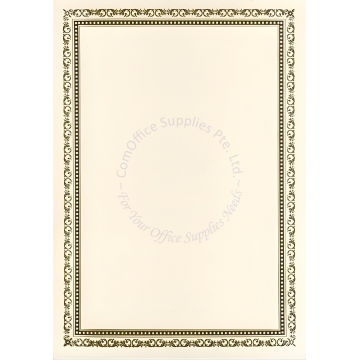 GOLD HOTSTAMP CERTIFICATE PAPER GDB-01