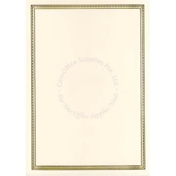 GOLD HOTSTAMP CERTIFICATE PAPER GDB-03