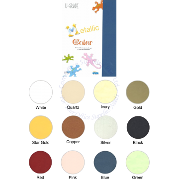 U-GRADE METALLIC COLOR PAPER UG-MTA4 A4 120G (15s) - QUARTZ