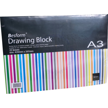 BESFORM DRAWING BLOCK BDBA3 A3 (20s)