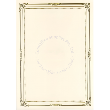 GOLD HOTSTAMP CERTIFICATE PAPER GDB-04