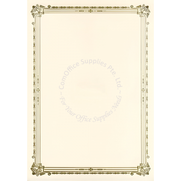 GOLD HOTSTAMP CERTIFICATE PAPER GDB-06