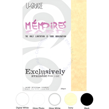 U-GRADE MEMORIES PARCHMENT PAPER EP-MCA4 A4 200G (15s) - GLOSS WHITE