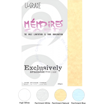 U-GRADE MEMORIES PARCHMENT PAPER EP-MCA4 A4 180G (15s) - PARCHMENT WHITE