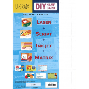 U-GRADE DIY NAME CARD EP-DNA4 A4 (5s)