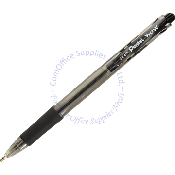 PENTEL RETRACTABLE BALL POINT PEN BK417 0.7MM BLACK