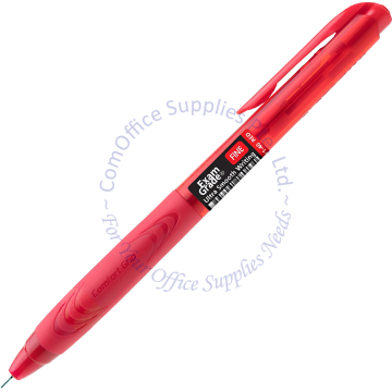 STABILO EXAM GRADE RETRACTABLE BALL PEN 388/1-40 RED