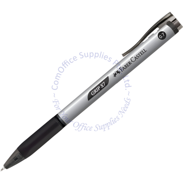 FABER CASTELL GRIP X7 RETRACTABLE BALL PEN #547498 0.7MM BLACK