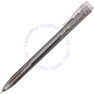 FABER CASTELL RX5 RETRACTABLE BALL PEN #545399 0.5MM BLACK