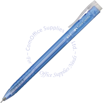 FABER CASTELL RX5 RETRACTABLE BALL PEN #545351 0.5MM BLUE