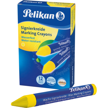 PELIKAN MARKING CRAYONS 762 YELLOW