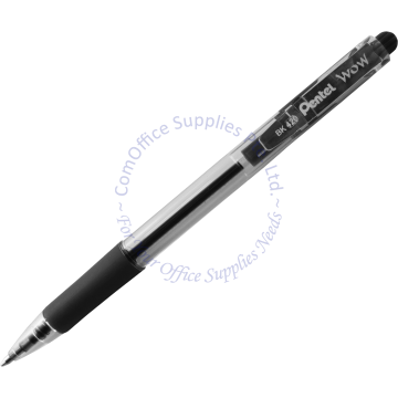 PENTEL RETRACTABLE BALL POINT PEN BK420 1.0MM BLACK