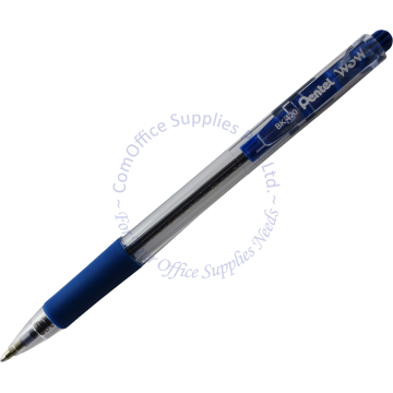PENTEL RETRACTABLE BALL POINT PEN BK420 1.0MM BLUE