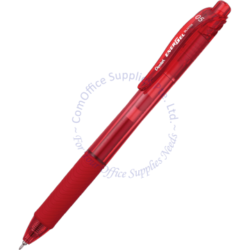 PENTEL ENERGEL-X RETRACTABLE GEL ROLLER PEN BLN105-BX 0.5MM RED