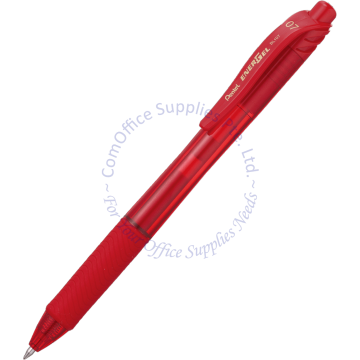 PENTEL ENERGEL-X RETRACTABLE GEL ROLLER PEN BL107-BX 0.7MM RED