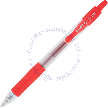 PILOT G2 ROLLER BALL GEL PEN BL-G2-5 RED