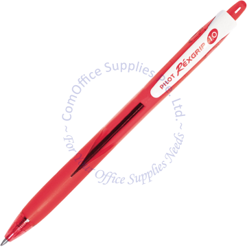PILOT REXGRIP PEN BRG-10M-M 1.0MM RED