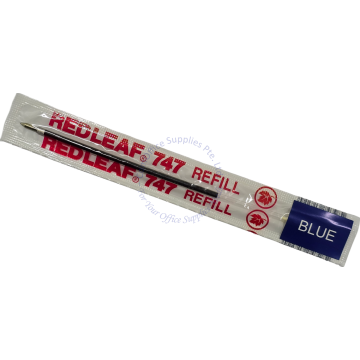 RED LEAF SUPER BALLPEN REFILL 747DX BLUE