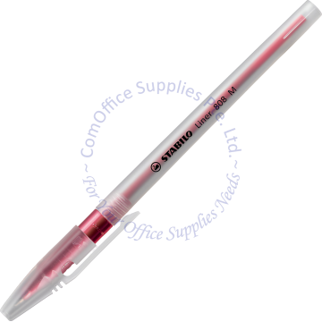 STABILO LINER BALL PEN 808M/40 RED