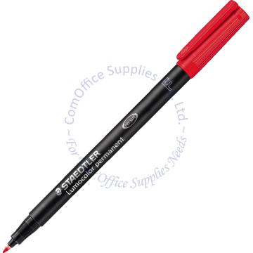 STAEDTLER LUMOCOLOR PERM. PEN 318-2 F RED