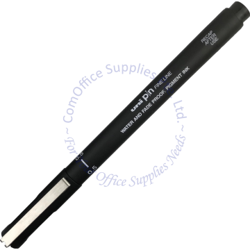 UNI PIN FINE LINE PEN 0.5MM BLACK (12s)