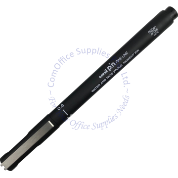 UNI PIN FINE LINE PEN 0.8MM BLACK (12s)