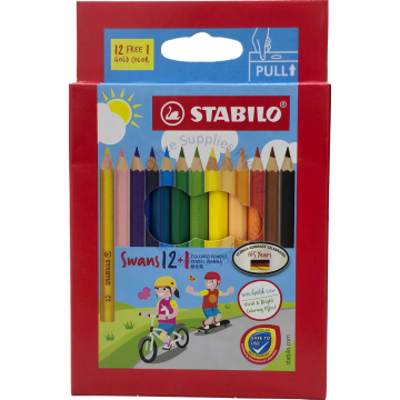 STABILO SWAN 12 COLOR PENCILS #1871/13