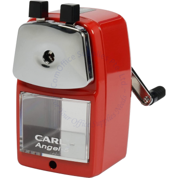 CARL PENCIL SHARPENER ANGEL 5 RED