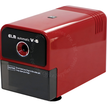 ELM PENCIL SHARPENER V-6 ELECTRIC RED