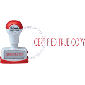 SHINY OA PRE-INKED STAMP - CERTIFIED TRUE COPY (NC28)