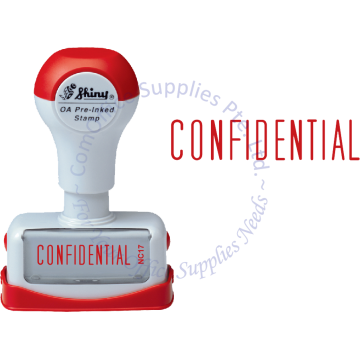 SHINY OA PRE-INKED STAMP - CONFIDENTIAL (NC17)