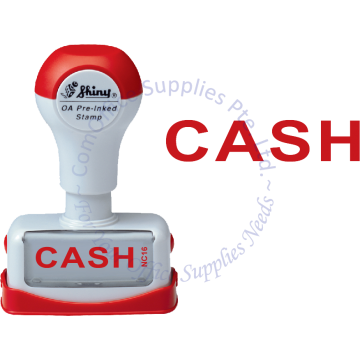 SHINY OA PRE-INKED STAMP - CASH (NC16)