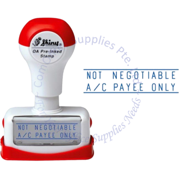 SHINY OA PRE-INKED STAMP - NOT NEGOTIABLE A/C PAYEE ONLY (NN07)