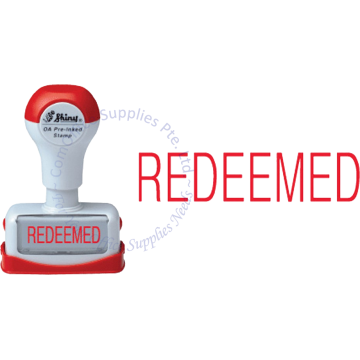SHINY OA PRE-INKED STAMP - REDEEMED (NR16)