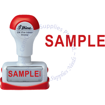 SHINY OA PRE-INKED STAMP - SAMPLE (NS03)