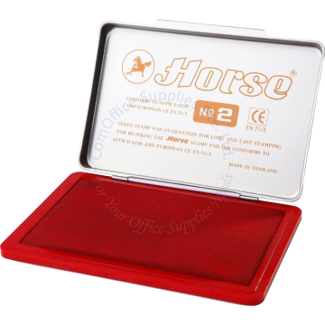 HORSE STAMP PAD #2 RED 3.5x5"
