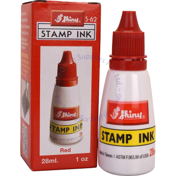 SHINY STAMP PAD INK S62 RED 28ML