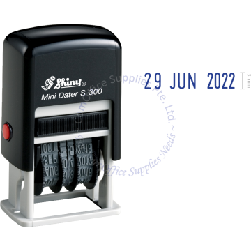 SHINY SELF INKING DATE STAMP S-300 BLACK