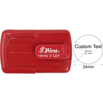 SHINY HANDY SELF INKING STAMP W/RUBBER SQ-24 24MM