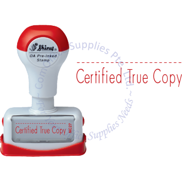 SHINY OA PRE-INKED STAMP - CERTIFIED TRUE COPY (NC27)