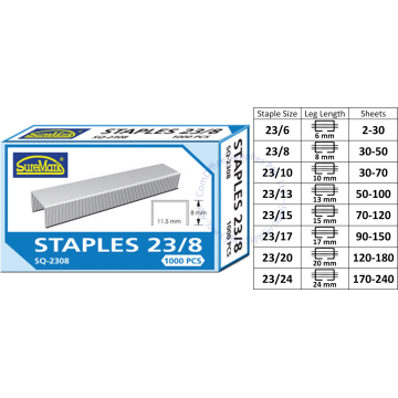 SUREMARK STAPLES REFILL SQ-2308 (23/8)