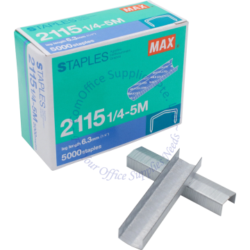MAX STAPLES REFILL 2115 1/4-5M