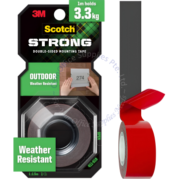 3M MOUNTING TAPE OUTDOOR 411-S19 19MMx1.5M