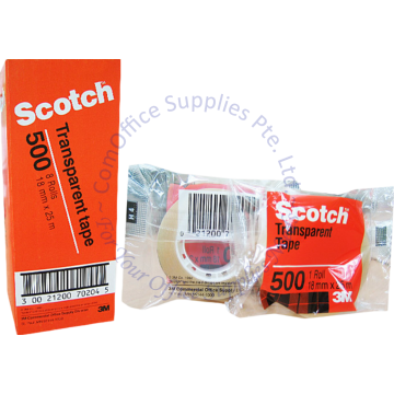 3M SCOTCH TAPE 500 18MM (0.75") x 25M