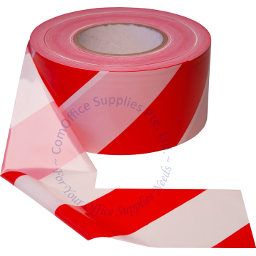 SAFETY BOUNDARY TAPE 48MM (2") x 50M RED/WHITE